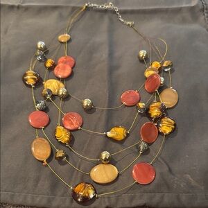 Multi-Strand Beaded Necklace